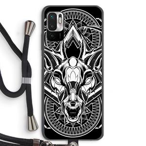 CaseCompany Oh Deer: Xiaomi Redmi Note 10 5G Transparant Hoesje met koord
