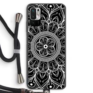 CaseCompany Roses Are Red: Xiaomi Redmi Note 10 5G Transparant Hoesje met koord