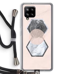 CaseCompany Creatieve toets: Samsung Galaxy A42 5G Transparant Hoesje met koord