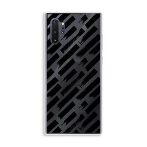 CaseCompany Zwarte vegen: Samsung Galaxy Note 10 Plus Transparant Hoesje