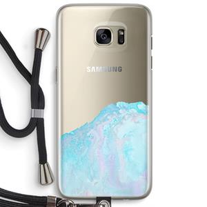 CaseCompany Fantasie pastel: Samsung Galaxy S7 Edge Transparant Hoesje met koord