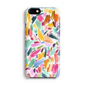 CaseCompany Watercolor Brushstrokes: iPhone 8 Volledig Geprint Hoesje