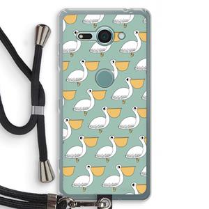 CaseCompany Pelican: Sony Xperia XZ2 Compact Transparant Hoesje met koord
