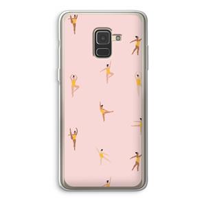 CaseCompany Dans #2: Samsung Galaxy A8 (2018) Transparant Hoesje