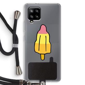 CaseCompany Raketijsje: Samsung Galaxy A42 5G Transparant Hoesje met koord