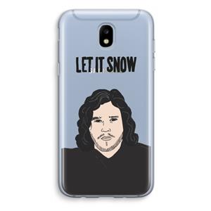 CaseCompany Let It Snow: Samsung Galaxy J5 (2017) Transparant Hoesje