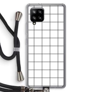 CaseCompany Rooster: Samsung Galaxy A42 5G Transparant Hoesje met koord