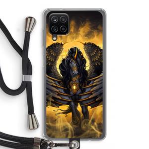 CaseCompany Pegasus: Samsung Galaxy A12 Transparant Hoesje met koord