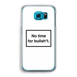 CaseCompany No time: Samsung Galaxy S6 Transparant Hoesje