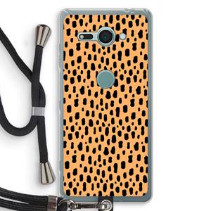 CaseCompany Panter: Sony Xperia XZ2 Compact Transparant Hoesje met koord