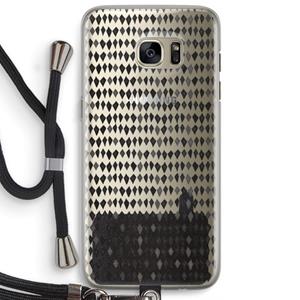 CaseCompany Crazy shapes: Samsung Galaxy S7 Edge Transparant Hoesje met koord