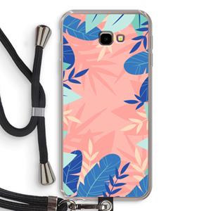 CaseCompany Tropisch: Samsung Galaxy J4 Plus Transparant Hoesje met koord