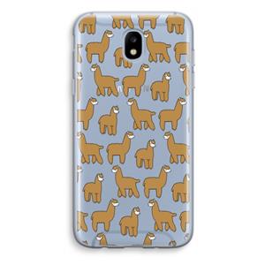 CaseCompany Alpacas: Samsung Galaxy J5 (2017) Transparant Hoesje