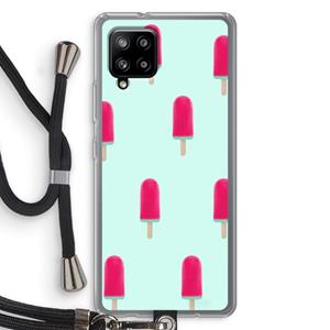 CaseCompany Waterijsje: Samsung Galaxy A42 5G Transparant Hoesje met koord