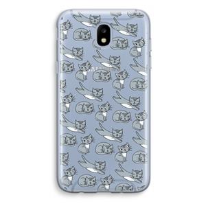 CaseCompany Poezen: Samsung Galaxy J5 (2017) Transparant Hoesje