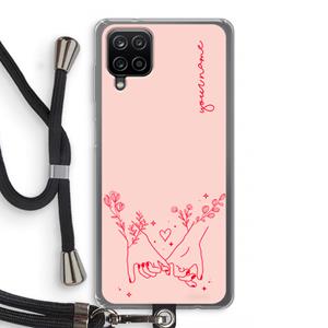 CaseCompany Best Friends: Samsung Galaxy A12 Transparant Hoesje met koord