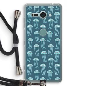 CaseCompany Kwallie: Sony Xperia XZ2 Compact Transparant Hoesje met koord