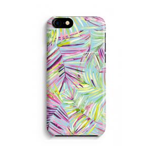 CaseCompany Tropical Palms Blue: Volledig geprint iPhone SE 2020 Hoesje