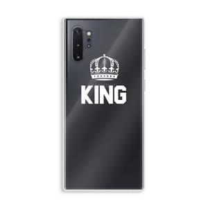 CaseCompany King zwart: Samsung Galaxy Note 10 Plus Transparant Hoesje