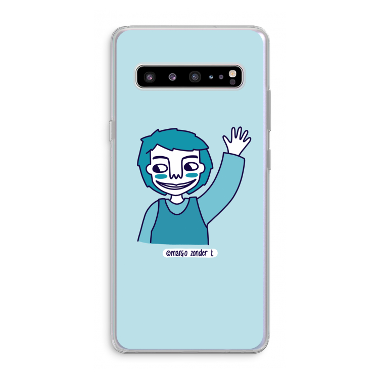 CaseCompany Zwaai: Samsung Galaxy S10 5G Transparant Hoesje