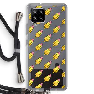CaseCompany Waterijsjes: Samsung Galaxy A42 5G Transparant Hoesje met koord