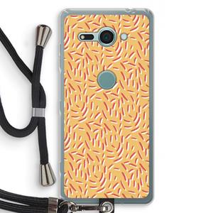 CaseCompany Camouflage: Sony Xperia XZ2 Compact Transparant Hoesje met koord