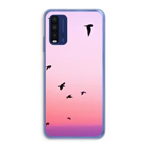 CaseCompany Fly away: Xiaomi Redmi 9T Transparant Hoesje