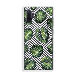 CaseCompany Geometrische jungle: Samsung Galaxy Note 10 Plus Transparant Hoesje