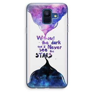 CaseCompany Stars quote: Samsung Galaxy A6 (2018) Transparant Hoesje