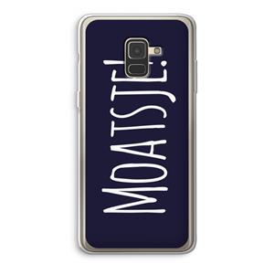 CaseCompany Moatsje!: Samsung Galaxy A8 (2018) Transparant Hoesje