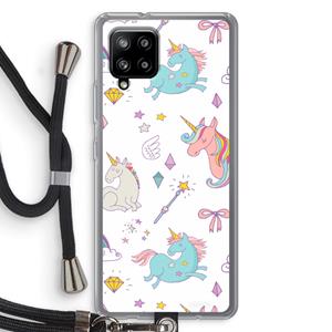 CaseCompany Fantasiewereld: Samsung Galaxy A42 5G Transparant Hoesje met koord