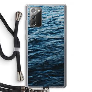 CaseCompany Oceaan: Samsung Galaxy Note 20 / Note 20 5G Transparant Hoesje met koord