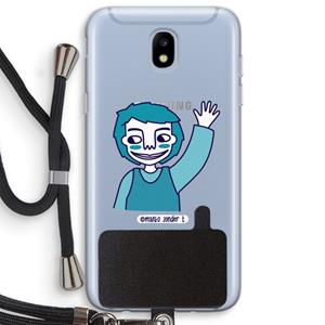CaseCompany Zwaai: Samsung Galaxy J5 (2017) Transparant Hoesje met koord