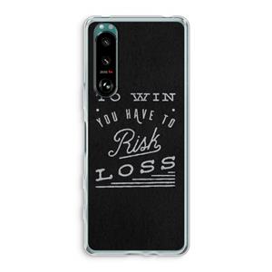 CaseCompany Risk loss: Sony Xperia 5 III Transparant Hoesje