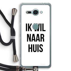 CaseCompany Ik wil naar huis: Sony Xperia XZ2 Compact Transparant Hoesje met koord