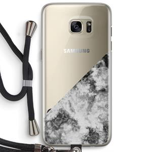 CaseCompany Onweer: Samsung Galaxy S7 Edge Transparant Hoesje met koord