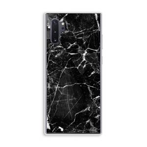 CaseCompany Zwart Marmer 2: Samsung Galaxy Note 10 Plus Transparant Hoesje