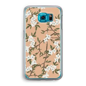 CaseCompany Blossoming spring: Samsung Galaxy S6 Transparant Hoesje