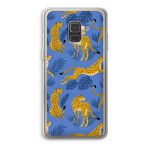 CaseCompany Luipaard: Samsung Galaxy A8 (2018) Transparant Hoesje