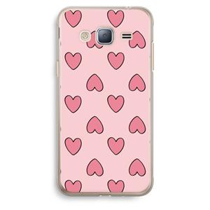 CaseCompany Ondersteboven verliefd: Samsung Galaxy J3 (2016) Transparant Hoesje