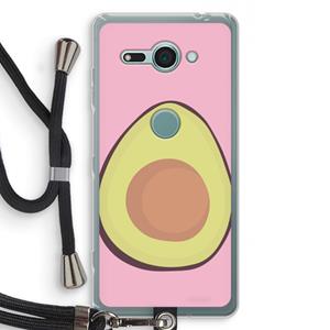 CaseCompany Avocado: Sony Xperia XZ2 Compact Transparant Hoesje met koord