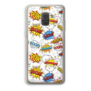 CaseCompany Pow Smack: Samsung Galaxy A8 (2018) Transparant Hoesje