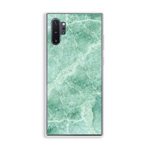 CaseCompany Groen marmer: Samsung Galaxy Note 10 Plus Transparant Hoesje