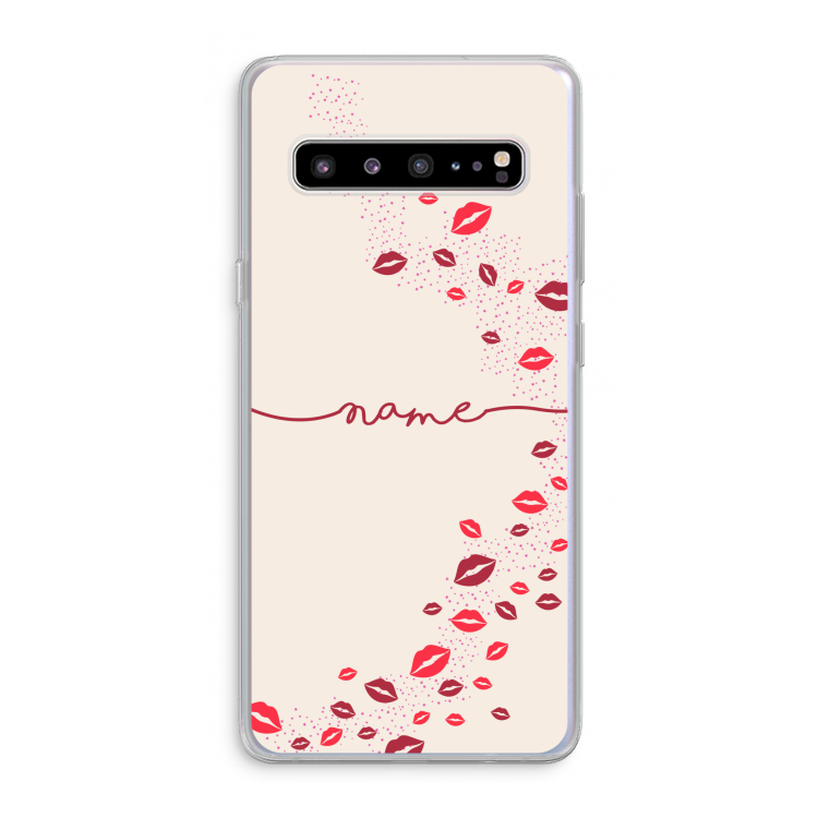 CaseCompany Kusjes: Samsung Galaxy S10 5G Transparant Hoesje