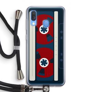 CaseCompany Here's your tape: Samsung Galaxy A40 Transparant Hoesje met koord