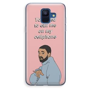 CaseCompany Hotline bling: Samsung Galaxy A6 (2018) Transparant Hoesje