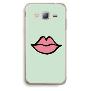 CaseCompany Kusje: Samsung Galaxy J3 (2016) Transparant Hoesje