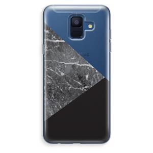 CaseCompany Combinatie marmer: Samsung Galaxy A6 (2018) Transparant Hoesje
