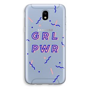 CaseCompany GRL PWR: Samsung Galaxy J5 (2017) Transparant Hoesje