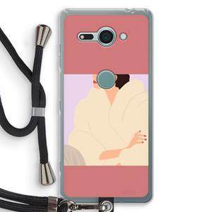 CaseCompany Cosy: Sony Xperia XZ2 Compact Transparant Hoesje met koord